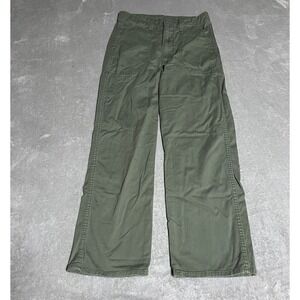 Levis Pants Womens 27 Green Combat Surplus Straight High Rise Khaki‎ Grunge